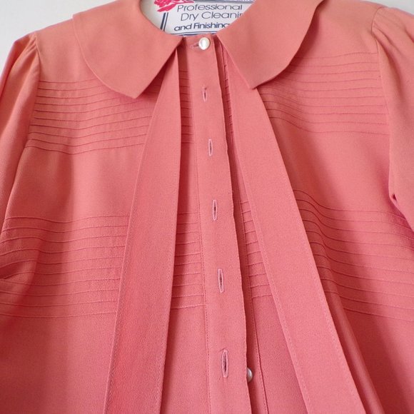 VINTAGE Cacharel Women's Peach Blouse - Picture 5 of 16